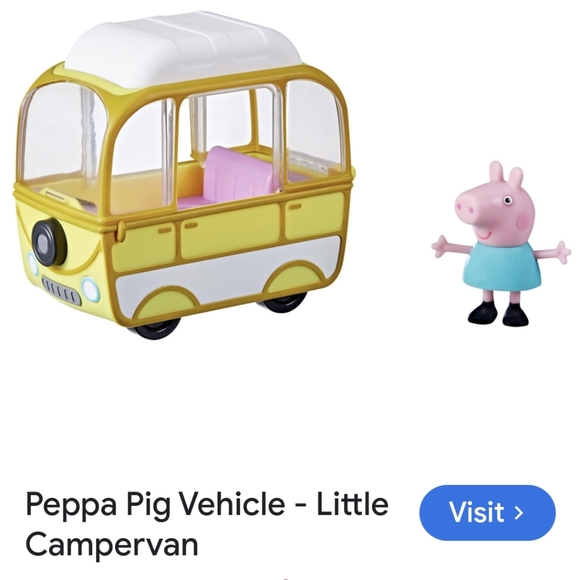 Pig Peppa's Adventures Little Campervan 8", Includes 3-inch Peppa Pig Figure EUC - Picture 4 of 9